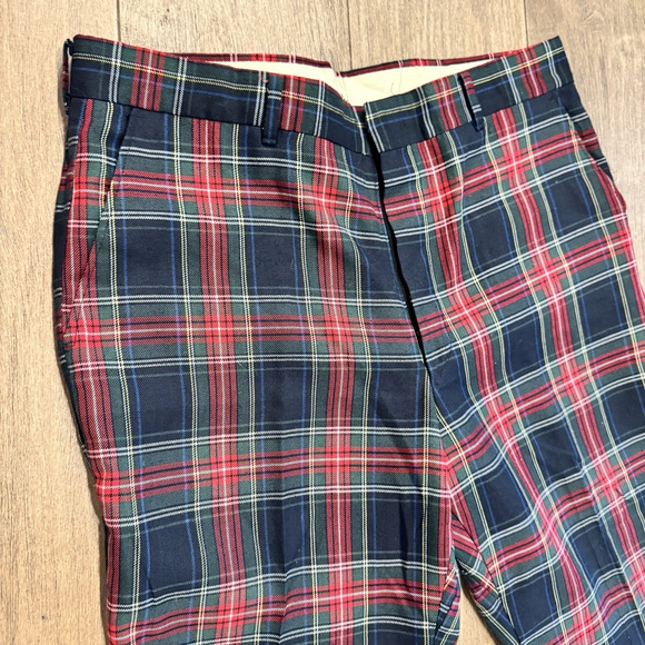 Vintage 70s Pants Men 37 x 30 plaid‎ golf disco hippie trouser unisex women - Picture 4 of 11